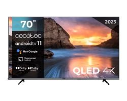 TV CECOTEC 70" V1+ VQU11070+ 4K UHD QLED Negro (02617)